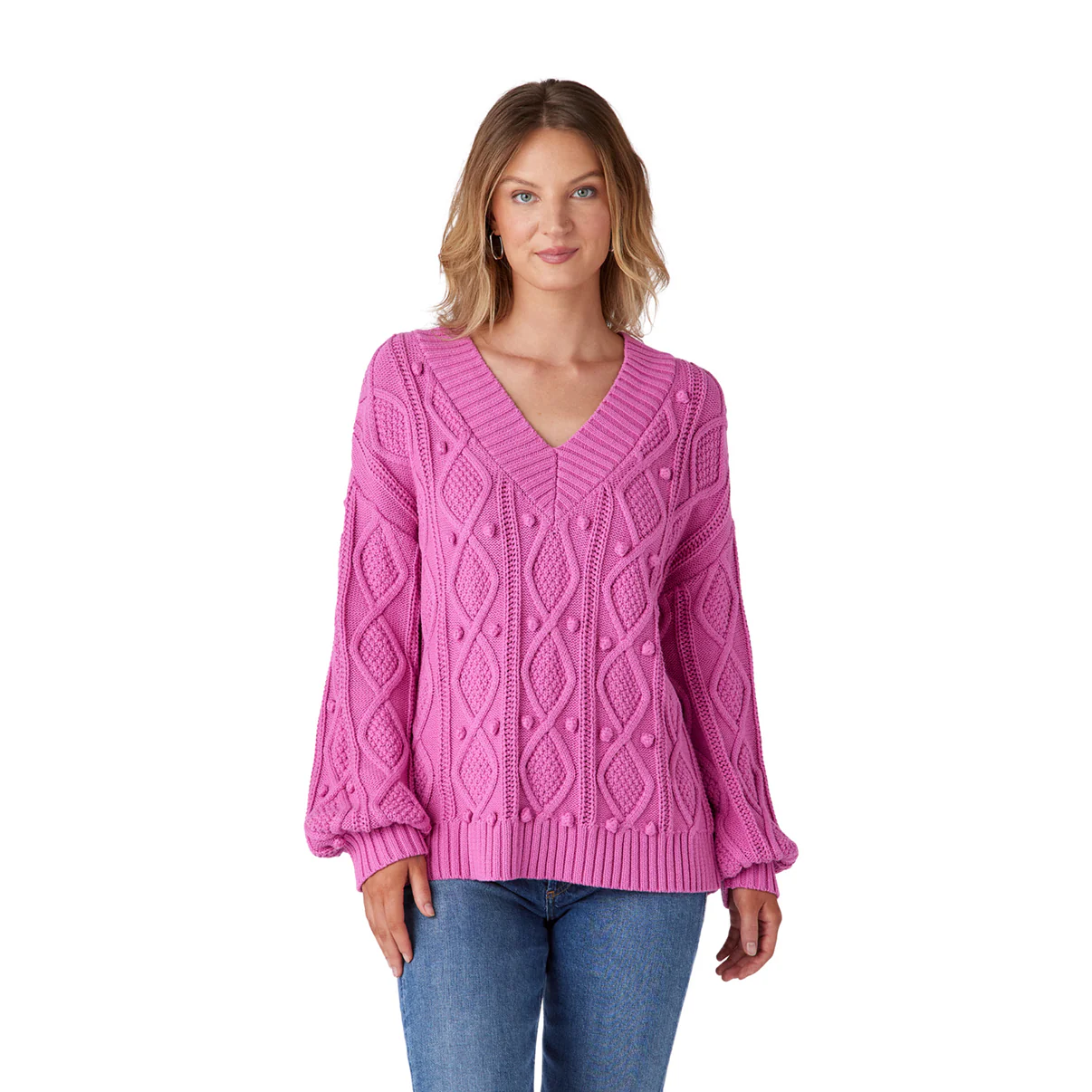 Charlie Sweater in Super Pink