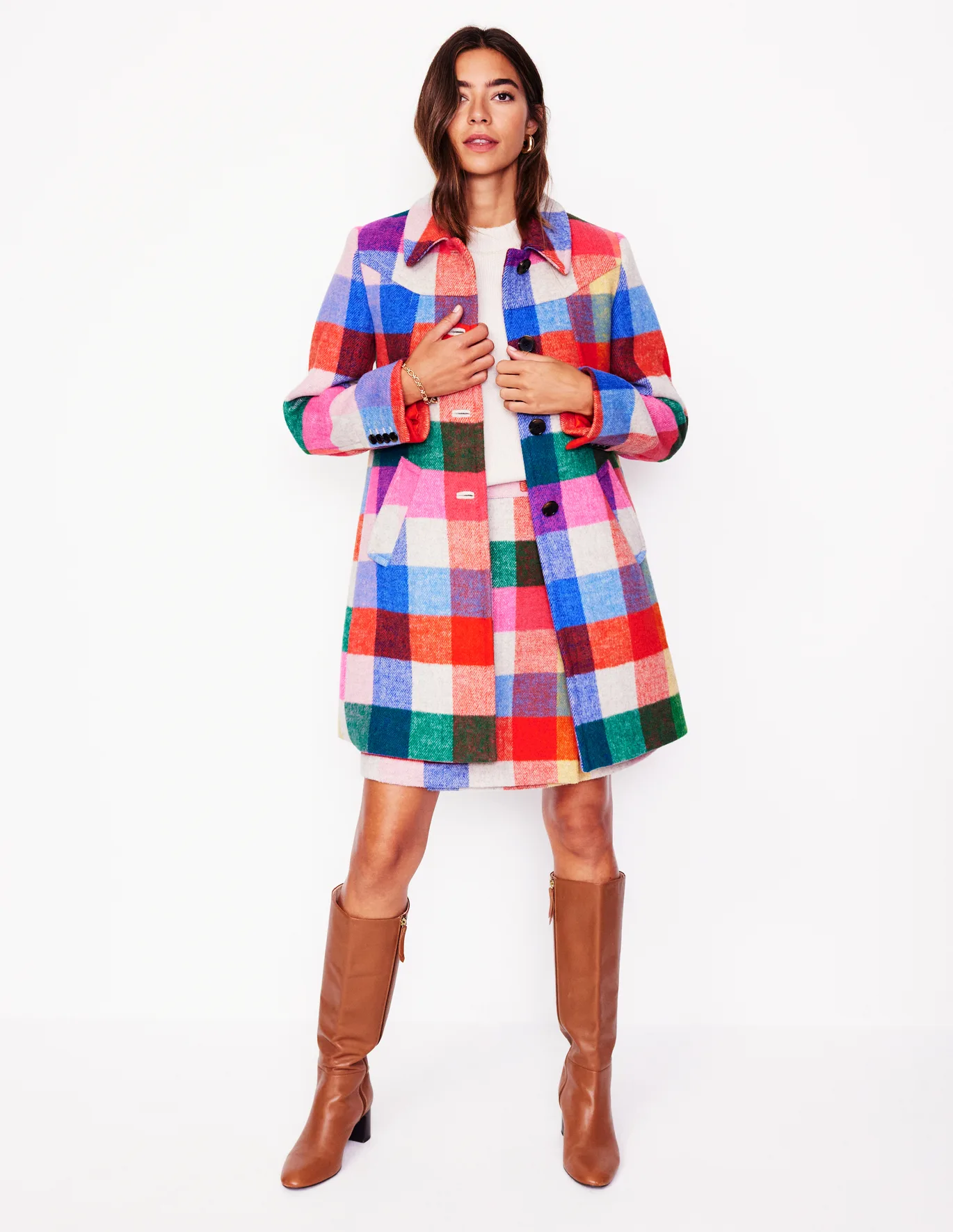 Lincoln Wool Check Coat