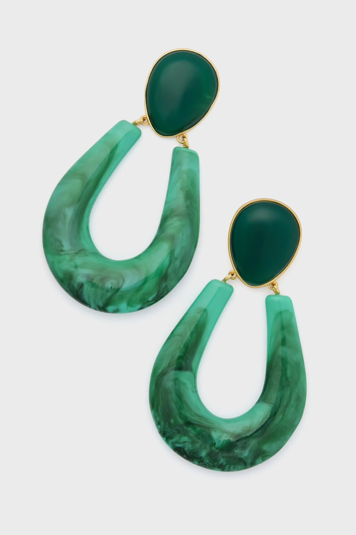 Malachite Marble Indra Earrings